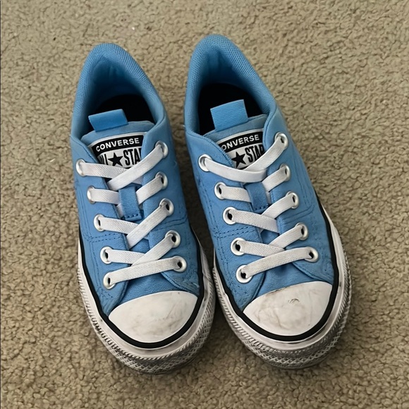 Converse Other - Converse Blue and White Chuck Taylor Sneakers sz13 kids